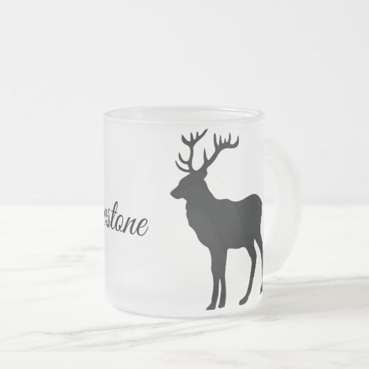 Verre givrée Mug Yellowstone Elk (Devant droit)