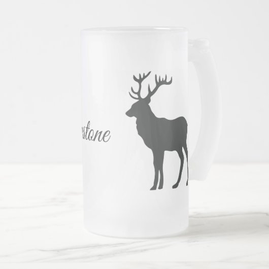 Verre givrée Mug Yellowstone Elk (Devant droit)