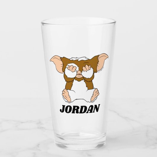 Verre Gizmo | Caractère comique mignon | Ajouter Votre N (Devant)