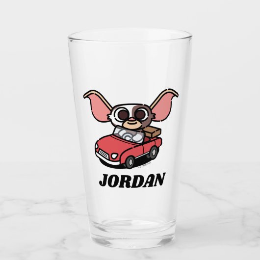 Verre Gizmo | Pilote comique mite | Ajouter Votre Nom (Devant)