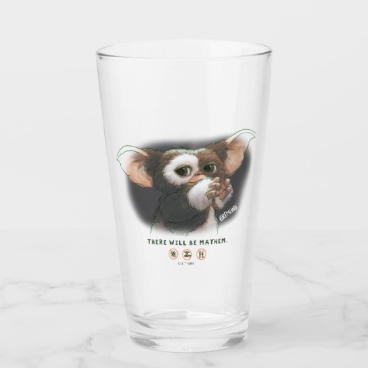 Verre Gizmo There Will Be Mayhem (Devant)
