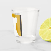 Verre glacé glacé gris rétro italien jaune (Droite)