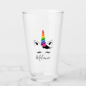 Verre Glam Rainbow Unicorn (Devant)