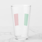 Verre Glass Tumbler Italy Flag 16 onz (Dos)