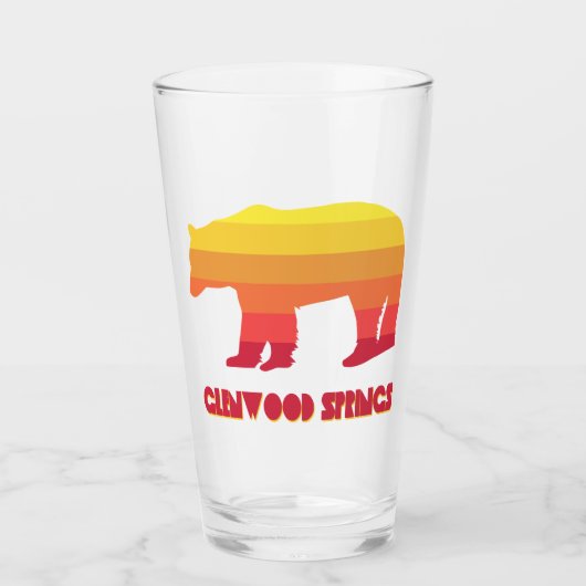 Verre Glenwood Springs Colorado Rainbow Bear (Devant)