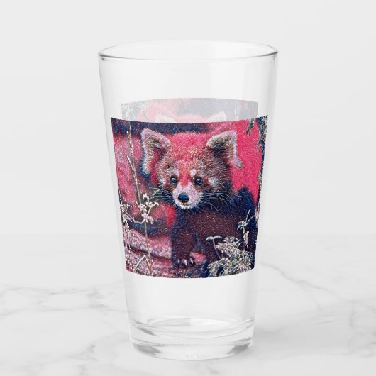 Verre GlitzyAnimal_RedPanda_005 (Devant)