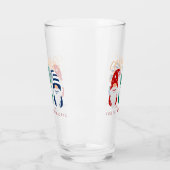 Verre Gnome de Noël Hygge pour les fêtes de neige (Gauche)