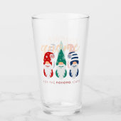 Verre Gnome de Noël Hygge pour les fêtes de neige (Devant)