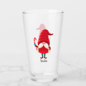Verre Gnome De Noël Tenant Un Sucre de canne (Dos)