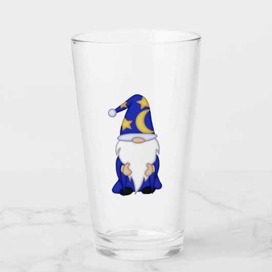 Verre Gnome-O-Ween Magicien à Barbe Blanche (Devant)