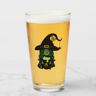 Verre Gnome-O-Ween Sorcière Araignée