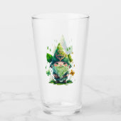 Verre Gnome Whimsical Entouré de Feuilles dynamiques (Devant)