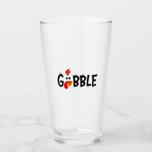 Verre Gobble Funny Thanksgiving Turquie fête