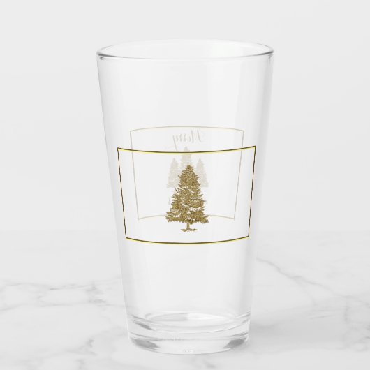 Verre Gold Christmas Trees (Dos)