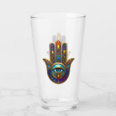 Verre Gold Colorful Hamsa Turquoise Sapphire Third Eye (Dos)