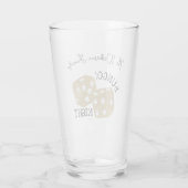 Verre Gold Dice Bunco Night Nom personnalisé (Dos)