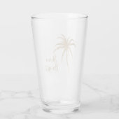 Verre Gold Tropical Palm Tree Parties scintillant brilla (Dos)