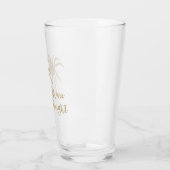 Verre Gold Tropical Palm Tree Parties scintillant brilla (Gauche)