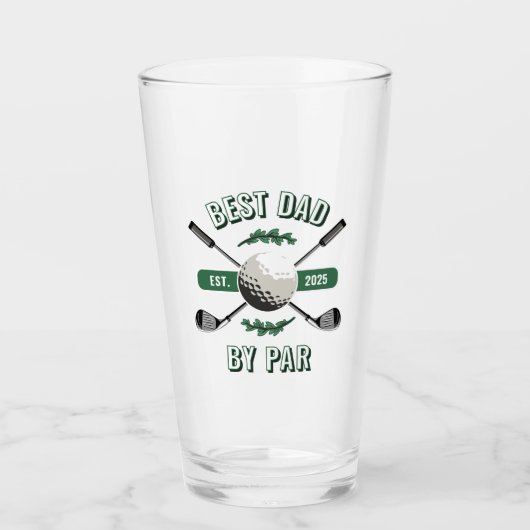 Verre Golf & Ball Best Papa Traversé Par Par (Devant)