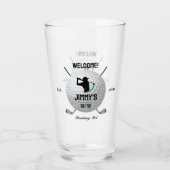 Verre Golf Golf Golf Golf Ball Clubs Beer Pint Glass (Devant)
