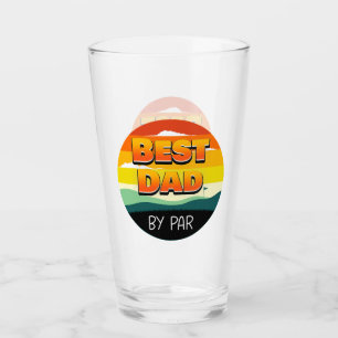 Verre Golfing Golfeur papa meilleur papa par pair