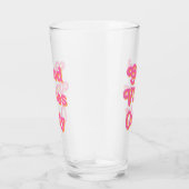 Verre Good Vibes uniquement rose orange clair (Droite)