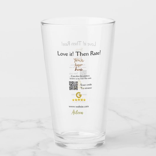 Verre Google évaluez notre avis commande achat entrepris (Devant)