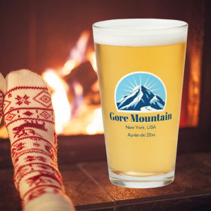 Verre Gore Mountain, New York, NY station de ski bière