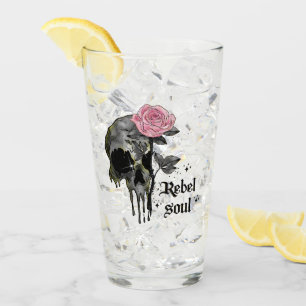 Verre Goth Skull Rebel Soul