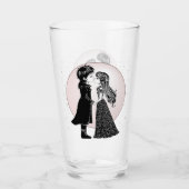 Verre Gothique Emo Enfants Kiss Valentine's Day (Devant)