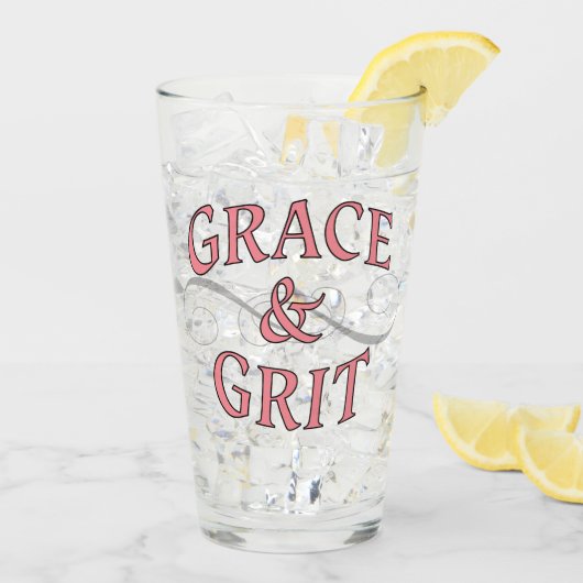 Verre Grace & Gris en rose et gris (Dos glace)