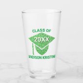 Verre Grad Glam Green Casquette Élégant Félicitations (Devant)