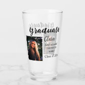 Verre Graduation ajouter nom classe de 20xx félicitation (Dos)