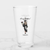 Verre Graduation de l'aquarelle personnalisée (3) (Dos)