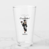 Verre Graduation de l'aquarelle personnalisée (3) (Devant)