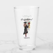 Verre Graduation de l'aquarelle personnalisée (5) (Devant)