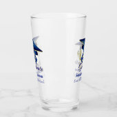 Verre Graduation Personnalisée Bleu & Or 20XX (Gauche)