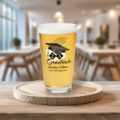 Verre Graduation Personnalisée Noir & Or 20XX