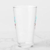 Verre Gradué ajouter nom monogramme vert rose simple min (Gauche)