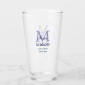 Verre Gradué ajouter nom monogramme violet simple m mini (Dos)