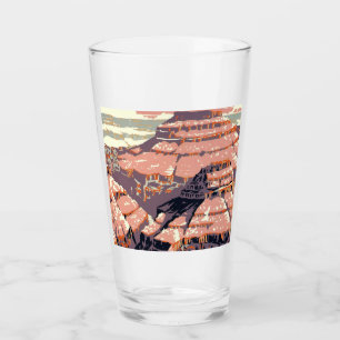 Verre Grand Canyon Western Graphic Art American