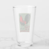 Verre Grand Coq Rouge (Dos)