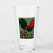 Verre Grand Coq Rouge (Devant)