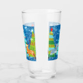 Verre grand Design de Noël des arbres, Cerfs, Neig (Droite)