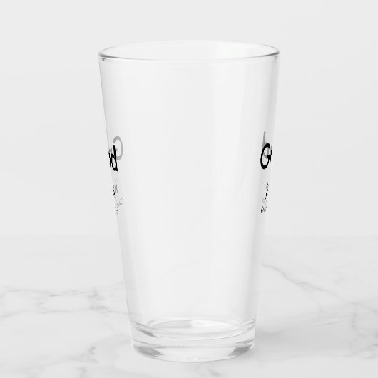 Verre grand garçon ajouter nom félicitations date année  (Droite)