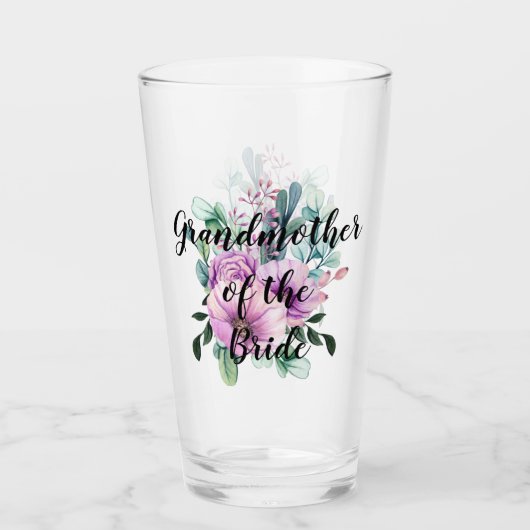 Verre Grand-mère personnalisée de la mariée BUDGET (Devant)