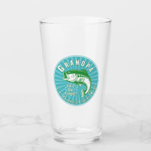Verre "Grand-père, c'est mon pote de pêche"