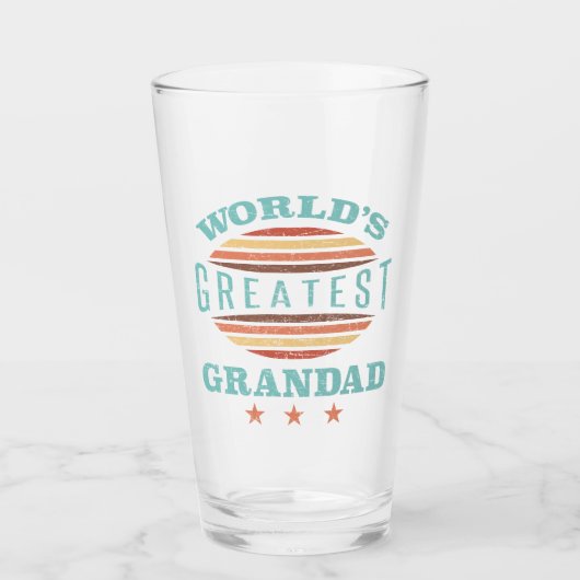 Verre Grand-père du monde (Devant)