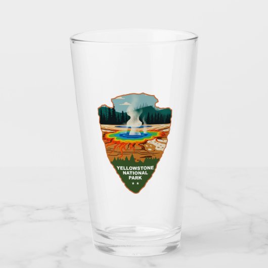 Verre Grand Prismatic Spring Yellowstone Arrowhead (Devant)