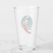 Verre Grand requin blanc et calmar géant (Dos)